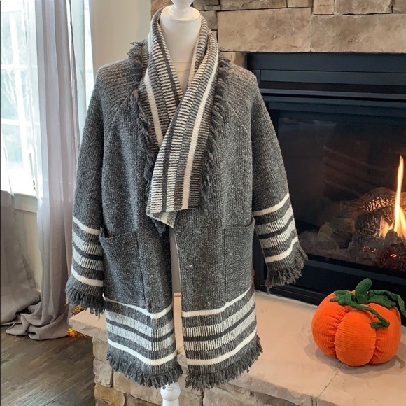 ANTHROPOLOGIE Saturday Sunday Oversized Chunky Knit Kimono Cardigan OS NEW - Picture 4 of 9
